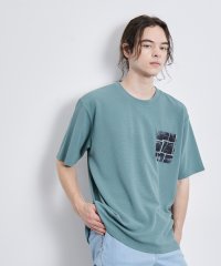 JUNRed/吸水速乾・接触冷感/ウェーブワッフルポケットTシャツ/505308682