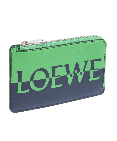 最終値下げ LOEWE 三つ折り財布 ライトグリーン