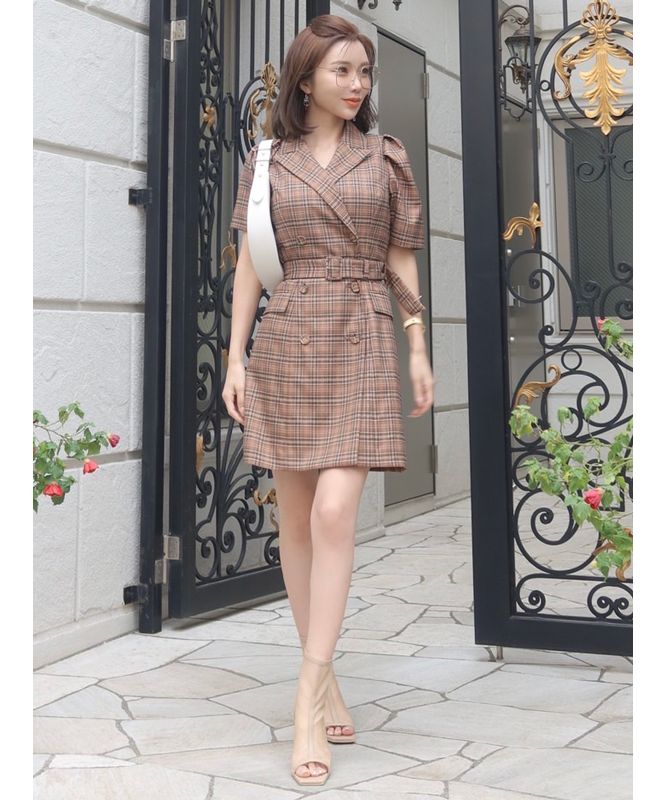 eimy istoire GRACE JACKET MINI DRESS