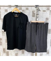 TopIsm/セットアップ メンズ 半袖 Tシャツ ショートパンツ 上下セット 吸汗速乾 DRY ストレッチ ひんやり素材 冷感 クルーネック 無地 ルームウェア 部屋着/504061627