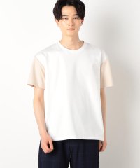  COMME CA COMMUNE/シルキーポンチ 袖配色 Ｔシャツ/505289846