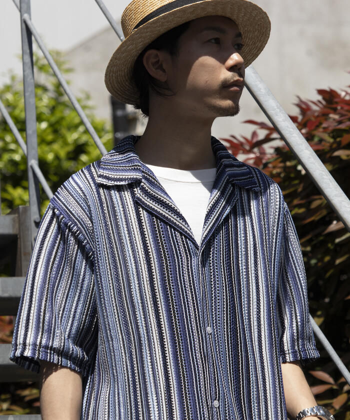 【新品】FILA ショート丈 ベロアカットソー 虹色ボーダー 長袖 ポリエステル×ポリウレタン F ブラウン×マルチカラー 茶色 売れ筋商品|||レディース GLOSTER/グロスター】バルファレース オープンカラーシャツ