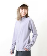 devirock/大人 袖シャーリング 長袖ジップラッシュガード 子供服 キッズ 女の子 水着 プールグッズ 長袖ラッシュガード /505310987