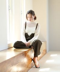 aity/アイティ aity サスペンダー付きハイウェストツイルパンツ/505311193