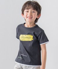 BeBe/ペイントプリントレイヤード風Tシャツ(90~150cm)/505294865