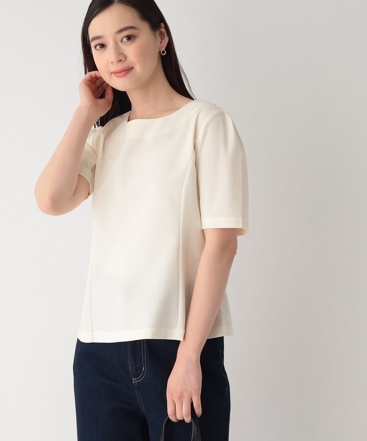 セール 40%OFF】シルキータッチ ペプラムトップス【洗濯機洗い可/UV