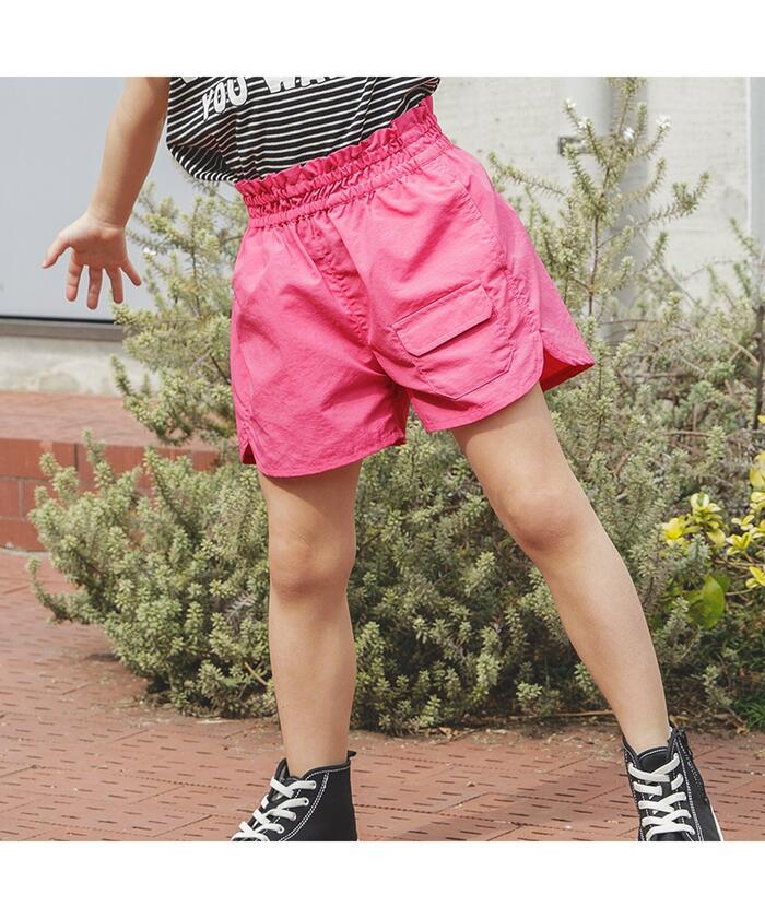 DT♪ ADRIA プリーツ入りギャバジンショートパンツ 関税込 セール】水陸両用アクティブショートパンツ ショート丈
