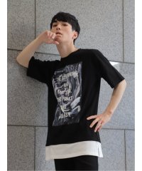 semanticdesign/フェイクレイヤード クルーネック半袖ルーズ 半袖 メンズ Tシャツ カットソー カジュアル インナー ビジネス ギフト プレゼント/505316243