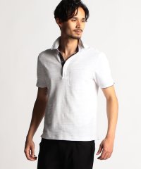 NICOLE CLUB FOR MEN/カモフラ柄スキッパーポロシャツ/505304064