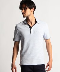 NICOLE CLUB FOR MEN/カモフラ柄スキッパーポロシャツ/505304064