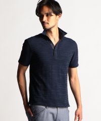 NICOLE CLUB FOR MEN/カモフラ柄スキッパーポロシャツ/505304064