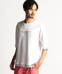 NICOLE CLUB FOR MEN/ダンボールニット5分袖プルオーバー/505304066