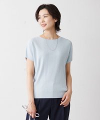 J.PRESS LADIES（LARGE SIZE）/【洗える】レーヨンエリートストレッチ フレンチスリーブ ニット/505287791