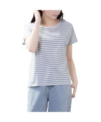 MAC HOUSE(women)/NAVY ネイビー USコットン ライトウエイトドルマンTシャツ CO233－WC009/505308786