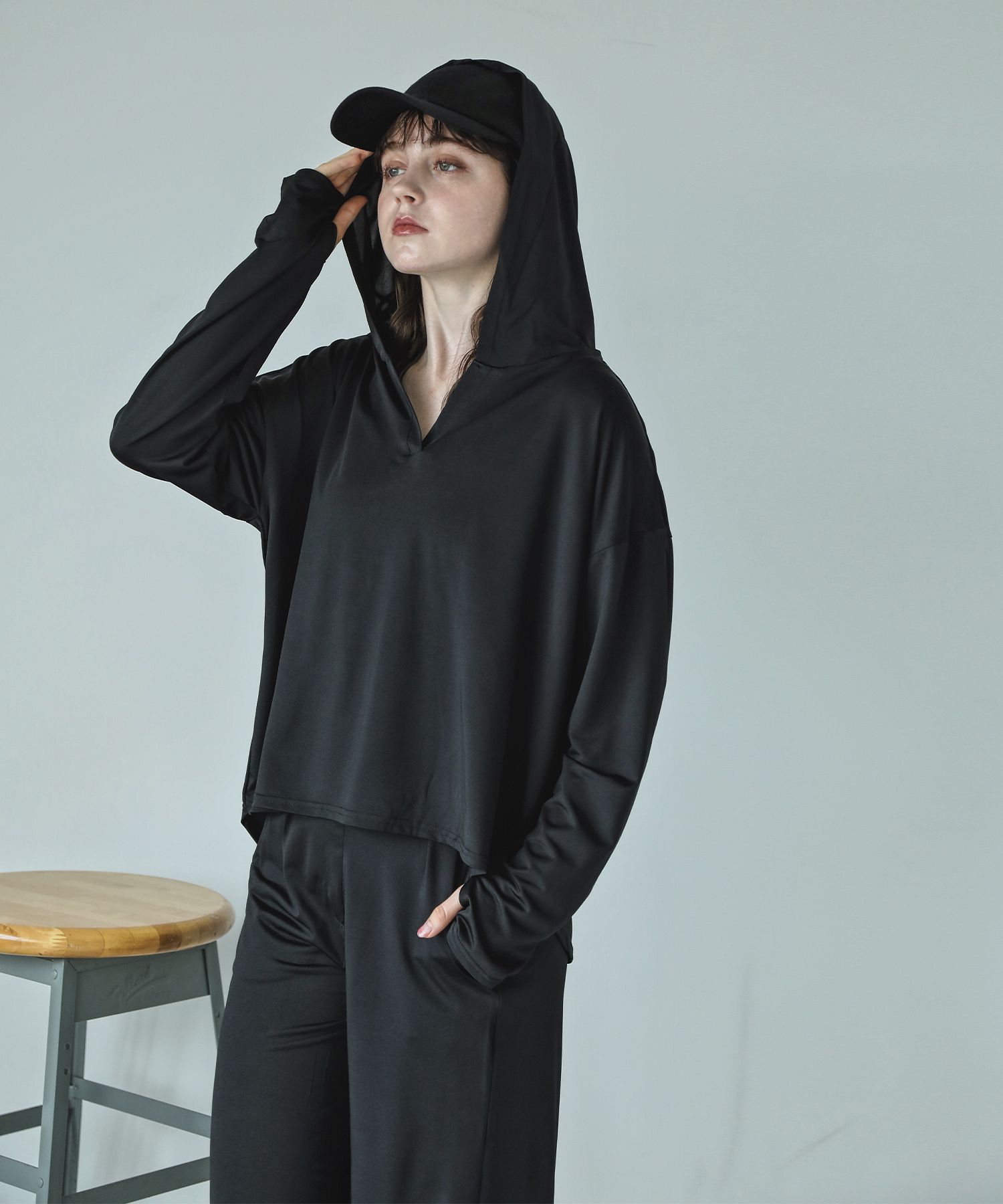 UVカット上下セットアップ ラッシュガード レディース 長袖