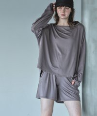 aity/オフショルダー&ショートパンツ 長袖 ラッシュガード 上下セット セットアップ レディース UVカット UPF50+ 接触冷感 吸水速乾 ストレッチ ショートパ/505316316