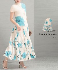 Sawa a la mode/青い花咲くきれいめセットアップ/505316691