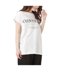 MAC HOUSE(women)/CONVERSE コンバース サイドスリット入りフレンチスリーブTシャツ 3282－5861/505317226