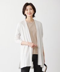 J.PRESS LADIES（LARGE SIZE）/【WEB限定カラーあり・UVカット・接触冷感】セルロースジャージー ロング カーディガン/505318166