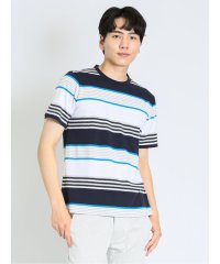 TAKA-Q/配色ボーダー クルーネック 半袖 メンズ Tシャツ カットソー カジュアル インナー ビジネス ギフト プレゼント/505318240