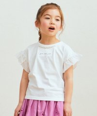 anyFAM（KIDS）/パール襟 袖フリル Ｔシャツ/505318596