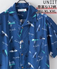 JEANS MATE/ジーンズメイト JEANS MATE 【UNIIT】レーヨン100% 総柄プリントシャツ バリエーション豊富 ひんやり感/505309374