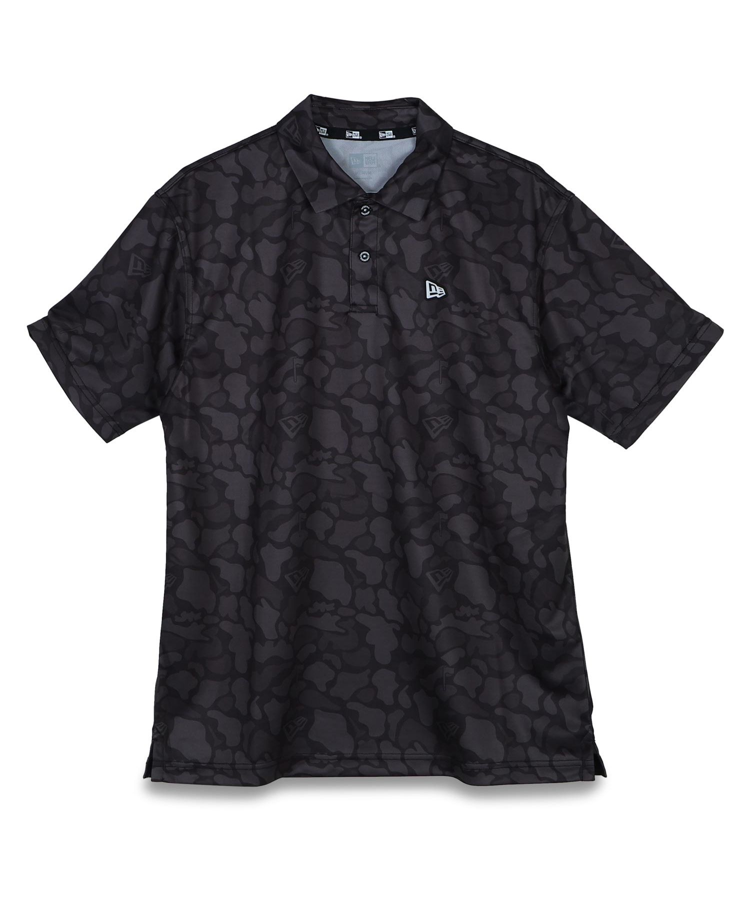 NEW ERA♦【ゴルフ】GOLF CAMO ロゴ ポロTシャツ ニューエラ NEW ERA ゴルフ ポロシャツ 半袖 カモ メンズ GF