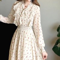 miniministore/ミニミニストア miniministore 小花柄ボウタイワンピース ハイウエスト/505316963