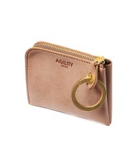 AGILITY/アジリティ AGILITY アジリティ ミニ財布 小さい財布 二つ折り財布 ミニウォレット メンズ レディース レザー L字ファスナー 本革 日本製 AGILI/505322361