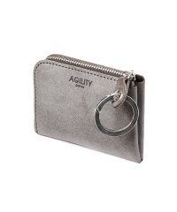 AGILITY/アジリティ ミニ財布 小さい財布 二つ折り財布 ミニウォレット メンズ レディース レザー L字ファスナー 本革 日本製 AGILITY 0355/505322361