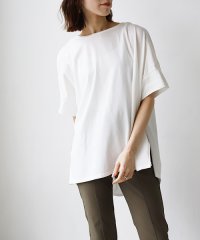 REAL　CUBE/接触冷感サイドスリットオーバードルマンTシャツ/505322878
