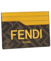 FENDI/フェンディ カードケース パスケース FENDI ROMA ズッカ柄 FFロゴ ブラウン マルチ メンズ レディース FENDI 7M0333 AJJ5 F1H/505322131