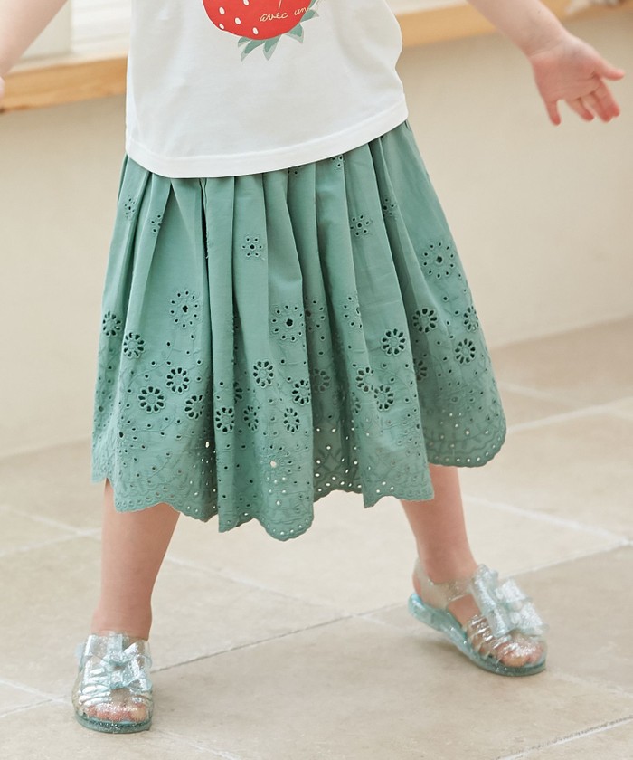 セール】裾 刺繍 スカート(505324611) | エニファム（キッズ）(anyFAM