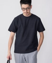 SHIPS MEN/SHIPS: リンクス ジャカード ブロック クルーネック Tシャツ/505324654