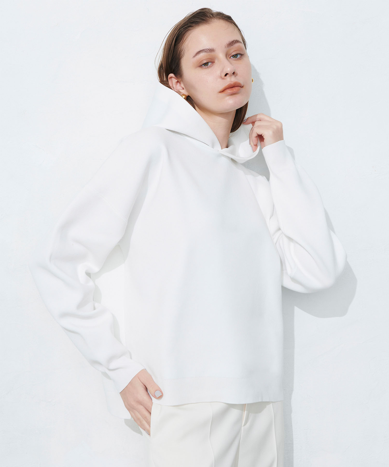 期間限定 数量限定 セール 60%OFF】スウェットライクニットフーディ(505327027 ニット/セーター