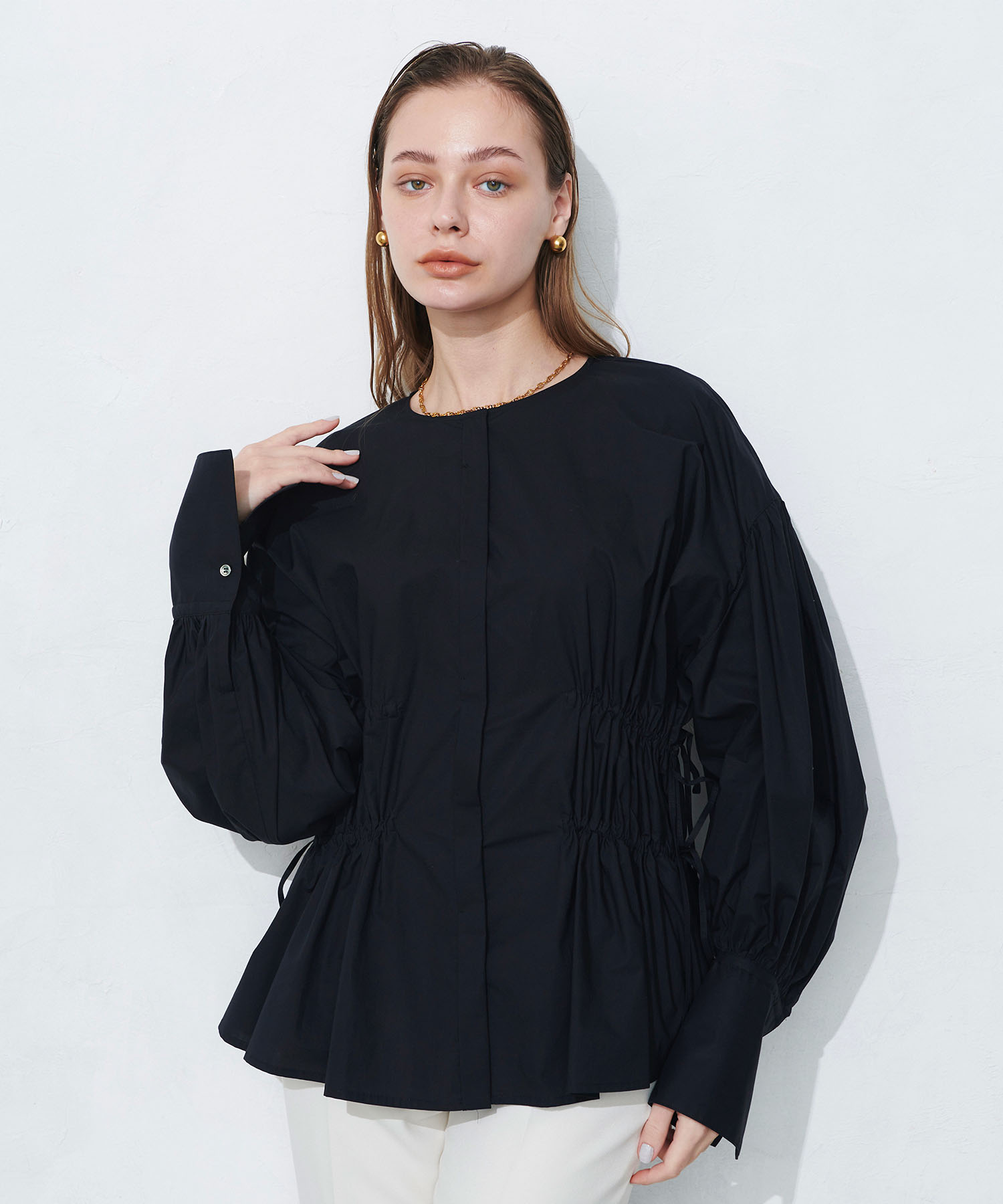 新品 N.O.R.C ドロストブラウス セール】ドロストブラウス(505327173) | ノーク(NORC) - d fashion