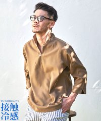 CavariA/キャバリア CavariA CavariA 接触冷感サマーパナマ7分袖カプリシャツ/505327512