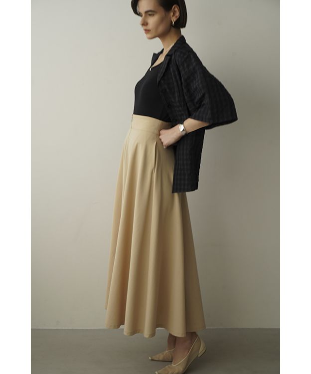 W FACE FRONT ZIP FLARE SKIRT(505309533) | クラネ(CLANE) - d fashion