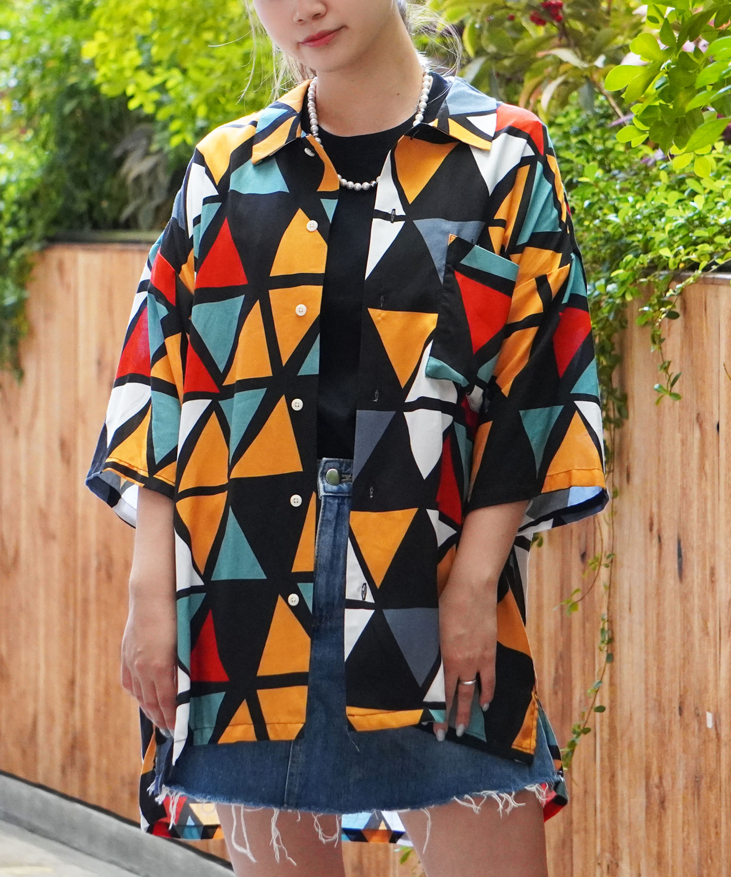 ワンフォークロージング 1111clothing ビッグシルエット シャツ ワンフォークロージング 1111clothing ビッグシルエット シャツ