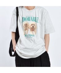 MODISH GAZE/モディッシュガゼ MODISH GAZE アニマルプリントTシャツ DOGプリント/505329598