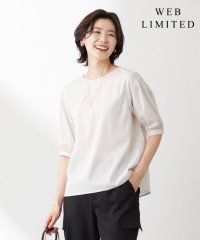 J.PRESS LADIES/【WEB限定カラーあり・洗える】ラミーポプリン ボリュームスリーブ ブラウス/505330202