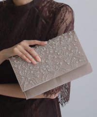 PourVous/プールヴー PourVous パール＆ビーズリーフクラッチバッグ/503113025