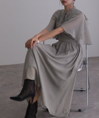 PourVous/プールヴー PourVous ロング&七分袖フォーマルケープカラーセレモニー結婚式パーティードレス ワンピース 20代 30代 40代/505320247