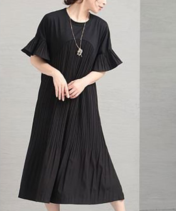 ラグジュアリーモードふわふわ黒ワンピース クーポン】サワアラモード Sawa a la mode レディース