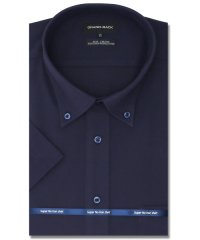 GRAND-BACK/【大きいサイズ】グランバック/GRAND－BACK ノーアイロンストレッチ ボタンダウン半袖ニット 半袖 シャツ メンズ ワイシャツ ビジネス yシャツ 速乾 /505331218