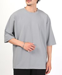 LUXSTYLE/ジョーゼットBIGTシャツ/Tシャツ メンズ 半袖 5分袖 ビッグシルエット 無地 梨地 ジョーゼット/505331245