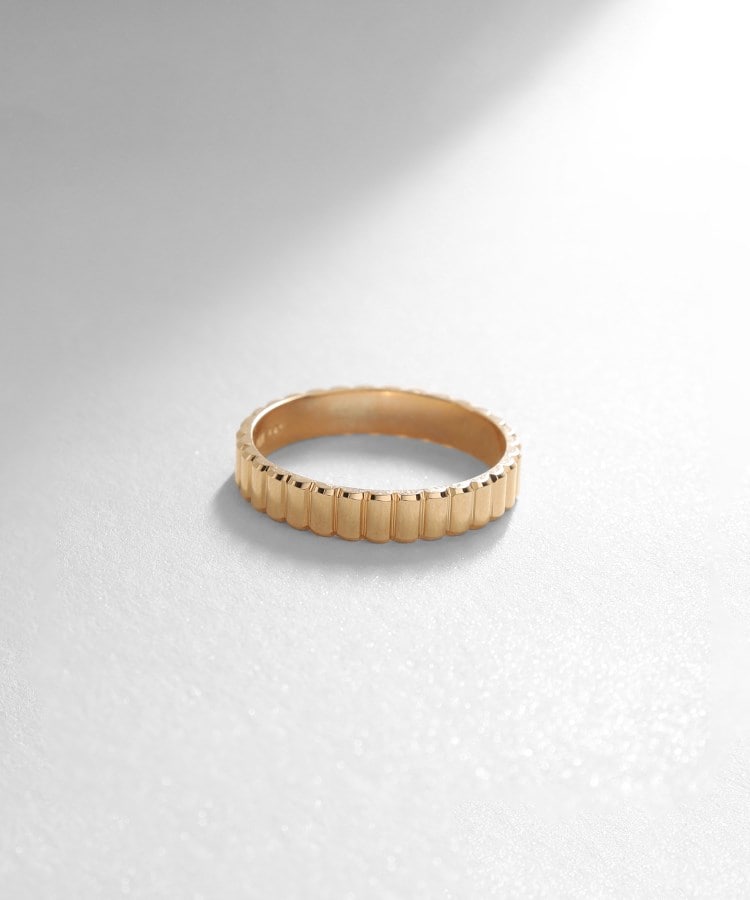 【美品】COCOSHNIK ガドルーンリング中 ココシュニック COCOSHNIK K10ガドルーンカット リング中