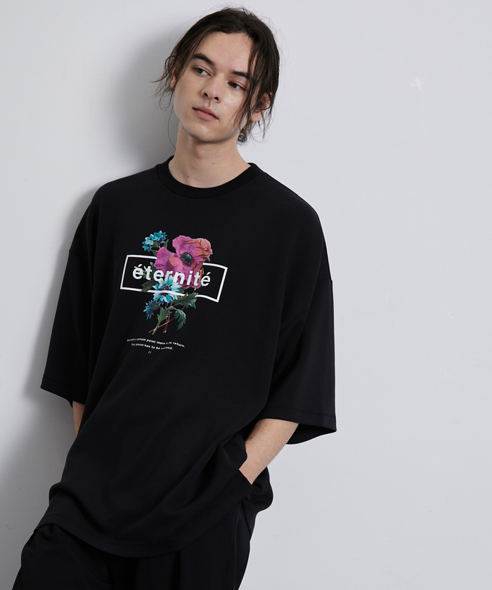 スムースフラワープリントTシャツ(505331628) | ジュンレッド スムースフラワープリントTシャツ(505331628) | ジュンレッド