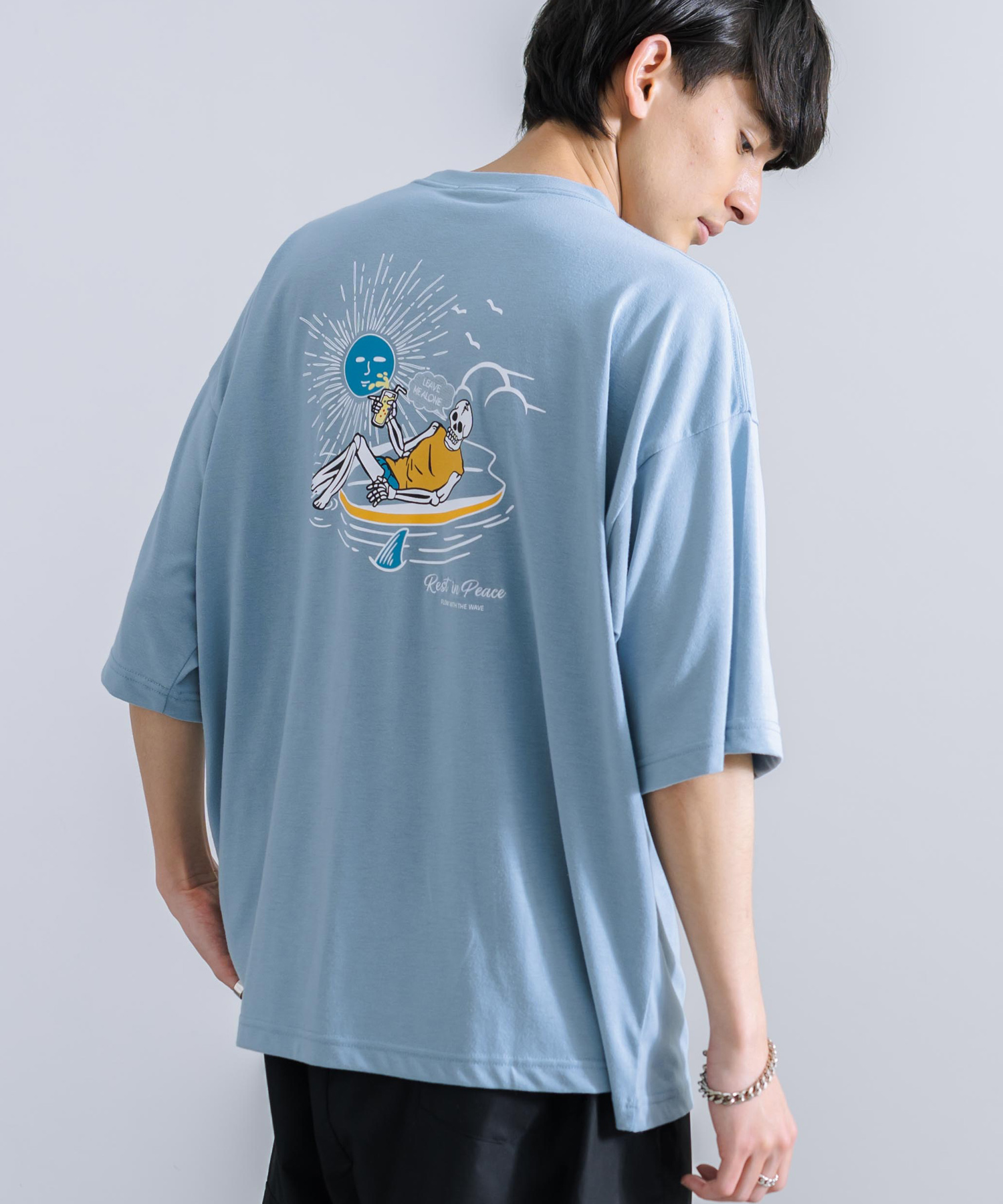 【boohoo】Sfera グレーマール オーバーサイズ 刺繍Tシャツ メンズ/Tシャツ/オーバーサイズフィット｜Hurley（ハーレー