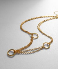 COCOSHNIK ONHITSCH/ココシュニック オンキッチュ COCOSHNIK ONKITSCH シルバー サークルモチーフ ステーションネックレス GP/505332245
